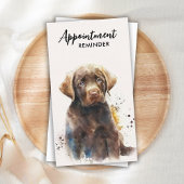 Dog Trainer Labrador Retriever Puppy Pet Sitter Afsprakenkaartje