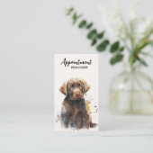 Dog Trainer Labrador Retriever Puppy Pet Sitter Afsprakenkaartje (Staand voorkant)