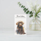 Dog Trainer Labrador Retriever Puppy Pet Sitter Visitekaartje (Staand voorkant)