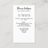 Dog Trainer Labrador Retriever Puppy Pet Visitekaartje (Achterkant)