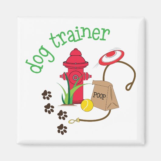 Dog Trainer Magneet (Voorkant)