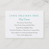 Dog Trainer of Tutor - Two Sided Visitekaartje (Achterkant)