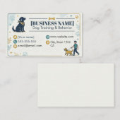 Dog Trainer & Pet Behavior Professional Visitekaartje (Voorkant / Achterkant)