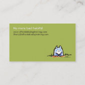 Dog Trainer Pet Business Naughty Samoyed Visitekaartje (Achterkant)
