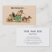 Dog Trainer, Pet Care, Veterinair Visitekaartje (Voorkant / Achterkant)