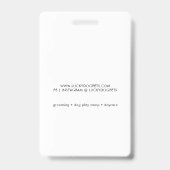Dog Trainer Pet Services Badge (Achterkant)