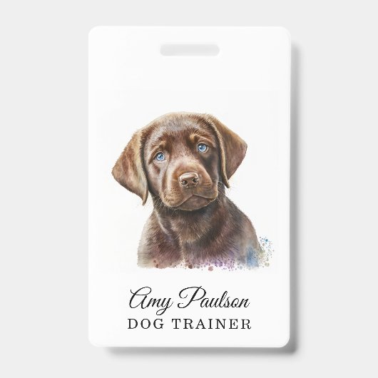 Dog Trainer Pet Services Badge (Voorzijde)