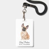 Dog Trainer Pet Services Badge (Voorzijde met lanyard)
