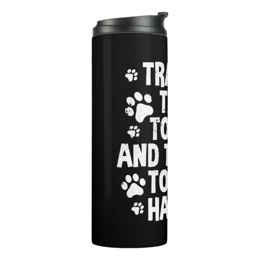 Dog Trainer Quote Thermosbeker (Gedraaid links)