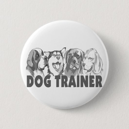 Dog Trainer Ronde Button 5,7 Cm (Voorkant)