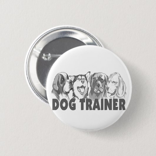 Dog Trainer Ronde Button 5,7 Cm (Voorkant /achterkant)