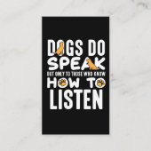 Dog trainer school Pet Lover Animal Puppy Friend Visitekaartje (Voorkant)