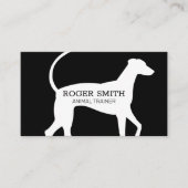 Dog Trainer | Sitter | Dog Icon Closeup Visitekaartje (Voorkant)