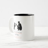 Dog trainer  Two-Tone coffee mug Tweekleurige Koffiemok (Voorkant links)