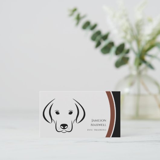 Dog Trainer Visitekaartje (Staand voorkant)