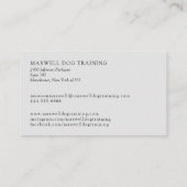 Dog Trainer Visitekaartje (Achterkant)