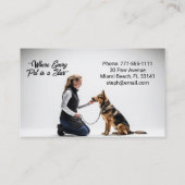Dog Trainer Visitekaartje (Achterkant)