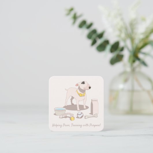 Dog Trainer Visitekaartje (Staand voorkant)