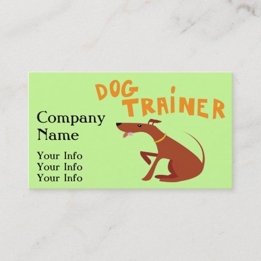 Dog Trainer Visitekaartjes (Voorkant)