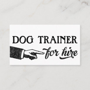 Dog Trainer Visitekaartjes - Koel Vintage