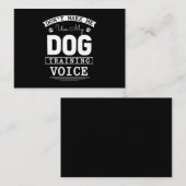 Dog Trainer Voice Funny Dog training Visitekaartje (Voorkant / Achterkant)