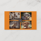 Dog Trainer Walker Foto Adverteren Geweldig Visitekaartje (Achterkant)