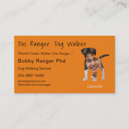 Dog Trainer Walker Foto Adverteren Geweldig Visitekaartje