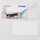 Dog Trainer-werkkaartsjabloon Visitekaartje (Voorkant / Achterkant)