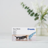 Dog Trainer-werkkaartsjabloon Visitekaartje (Staand voorkant)