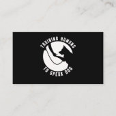 Dog Trainer Women Mannen Dog Agility Training Visitekaartje (Voorkant)