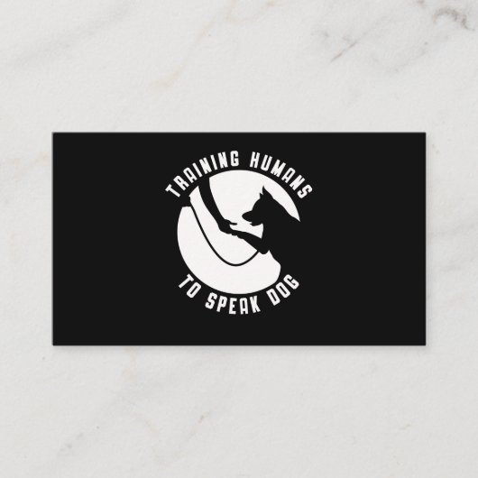 Dog Trainer Women Mannen Dog Agility Training Visitekaartje (Voorkant)