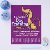 Dog training. Aangepaste promotiefolder Flyer (Enkel)