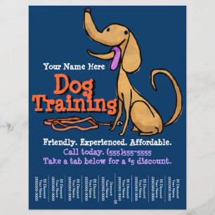 Dog Training.Adverteren reclamebrochure Flyer