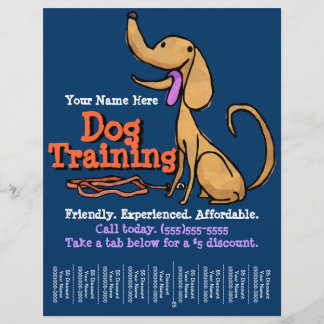 Dog Training.Adverteren reclamebrochure Flyer