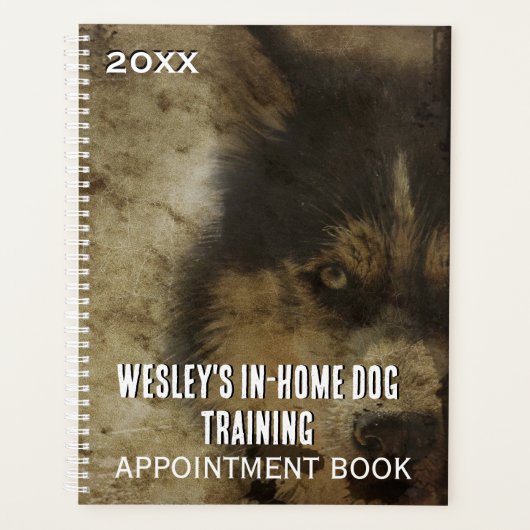 Dog Training Business Appointing Book Planner (Voorkant)