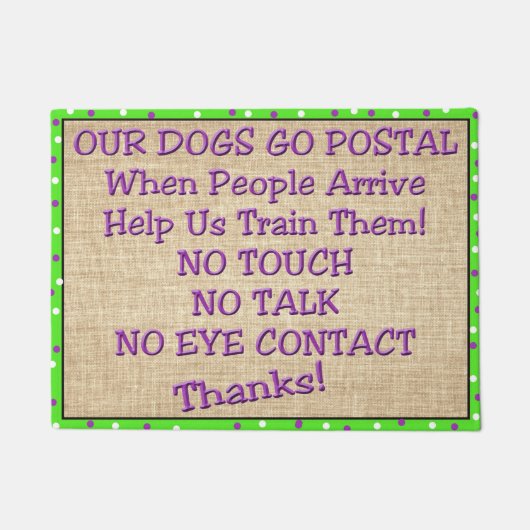 Dog Training Deuren Mat (Voorkant)