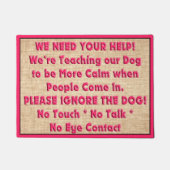 Dog Training Deuren Mat (Voorkant)