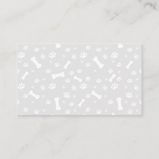 Dog-training en gehoorzaamheid visitekaartje (Achterkant)