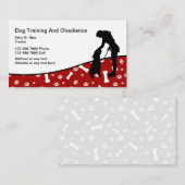 Dog-training en gehoorzaamheid visitekaartje (Voorkant / Achterkant)