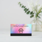 Dog Training Moderne Visitekaartjes (Staand voorkant)