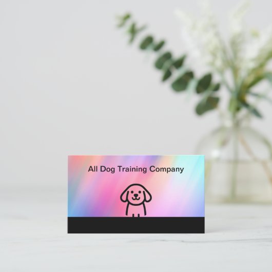 Dog Training Moderne Visitekaartjes (Staand voorkant)