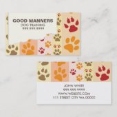 Dog Training Pet Sitting Walker Visitekaartje (Voorkant / Achterkant)