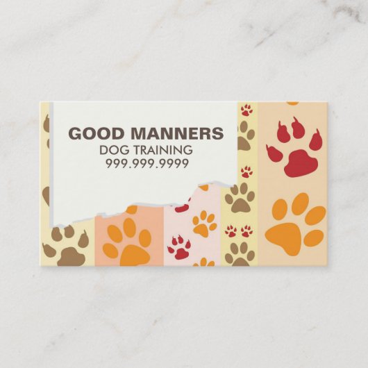 Dog Training Pet Sitting Walker Visitekaartje (Voorkant)
