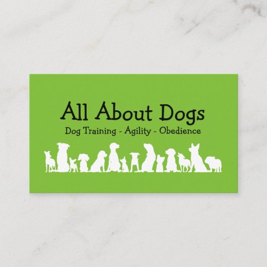 Dog Training Professional Visitekaartje (Voorkant)