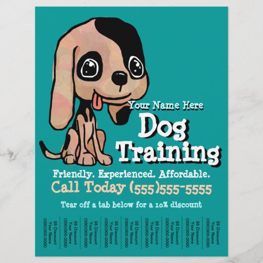 Dog Training.Puppy.Promotional Flyer (Voorkant)