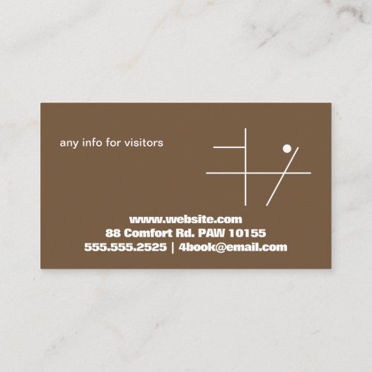 Dog Training School Visitekaartje (Achterkant)