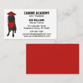 Dog Training Trainer Obedience School Visitekaartje (Voorkant / Achterkant)