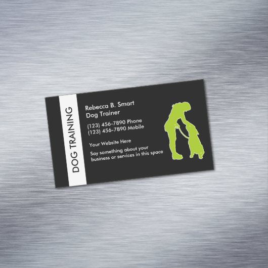 Dog Training Visitekaartje Magnet Magneet (Voorbeeld)