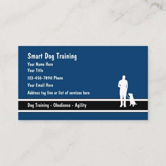 Dog Training Visitekaartjes (Voorkant)