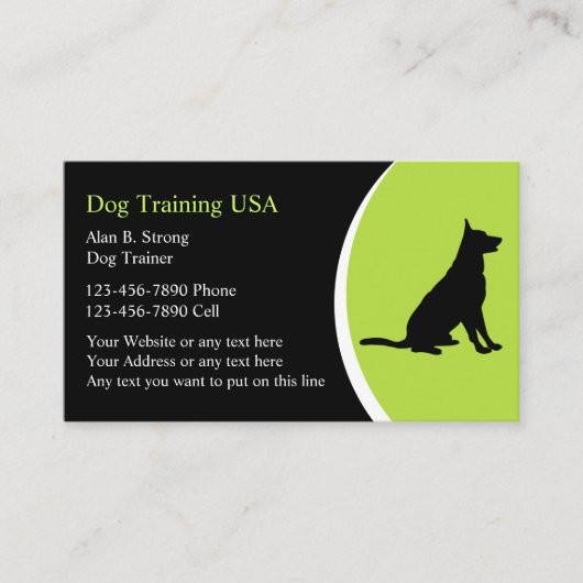 Dog Training Visitekaartjes (Voorkant)